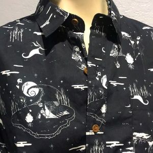 Disney “The Nightmare Before Christmas” Short Sleeve Button up